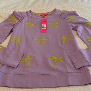 NWT Lilly Pulitzer Aldean shirt XS palm